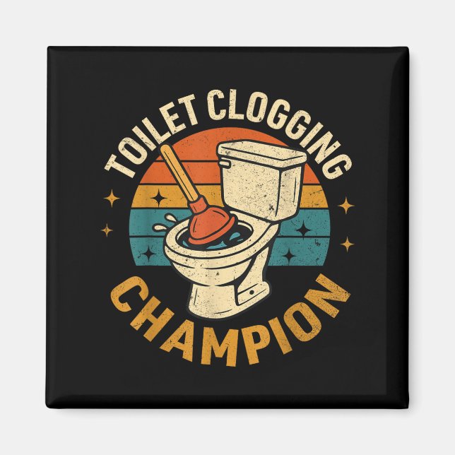 Íman Toilet Clogging Chamon Tee Funny Meme  (Frente)
