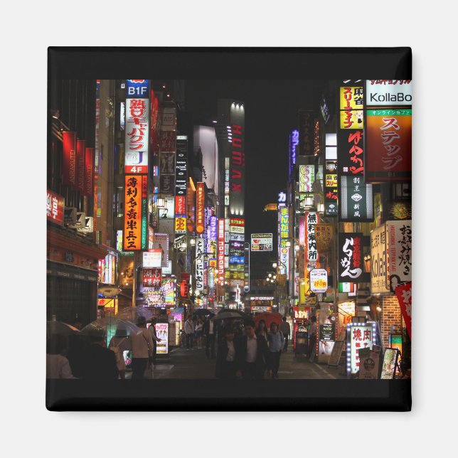Íman Tokyo Shinjuku Neons por Noite (Frente)