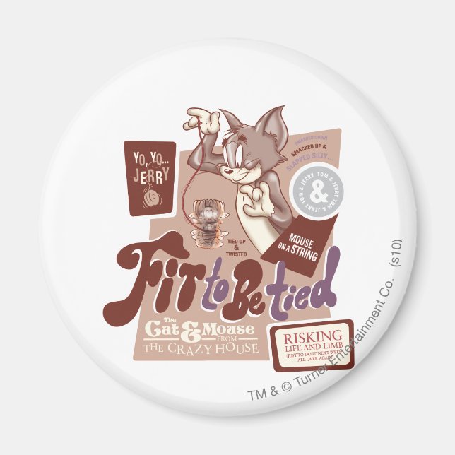 Íman Tom e Jerry Ajustados de serem amarrados (Frente)