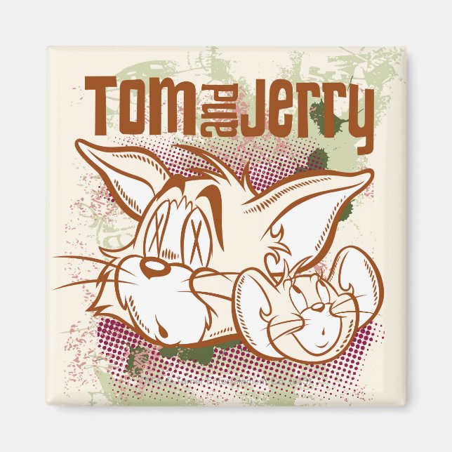 Íman Tom e Jerry Brown e Green (Frente)