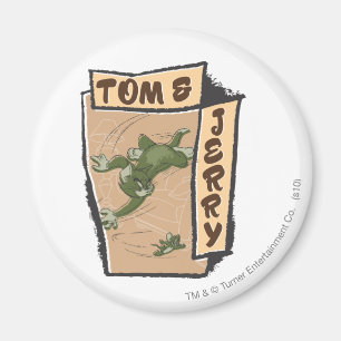 Íman Tom e Jerry em um sofá de Tan