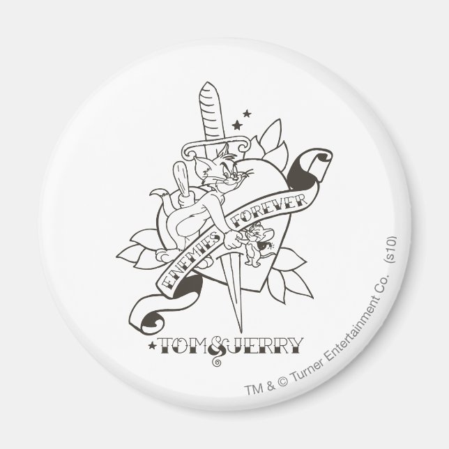 Íman Tom e Jerry Inimies para sempre 1 (Frente)