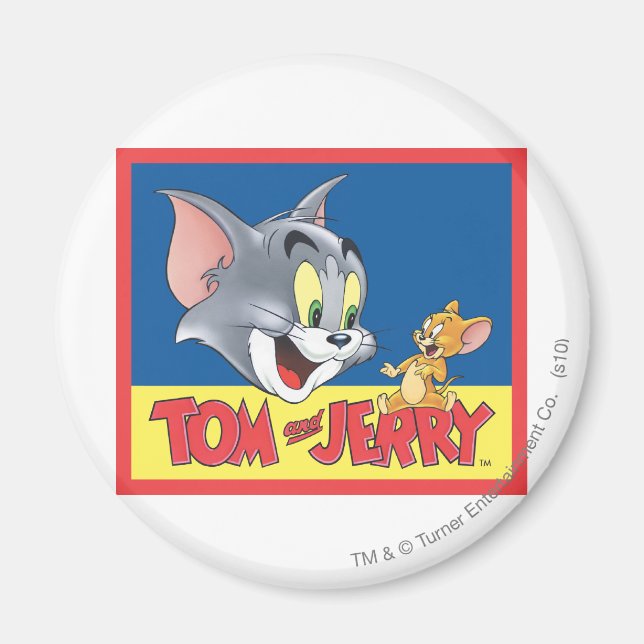 Íman Tom E Jerry Logo Sombreados (Frente)