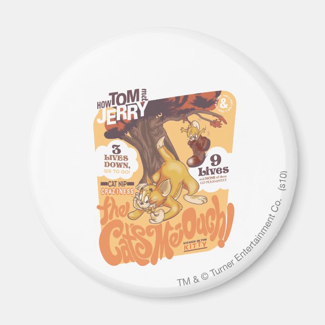 Íman Tom e Jerry, o Cats Me-Ouch (Frente)