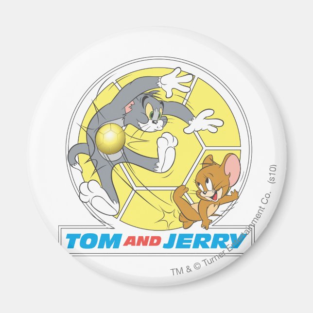 Íman Tom e Jerry Soccer (Futebol) 8 (Frente)
