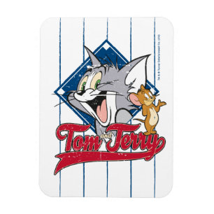 Íman Tom E Jerry  Tom E Jerry Em Diamante De Basebol