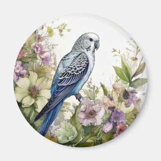 Íman Tomada Azul e Flores