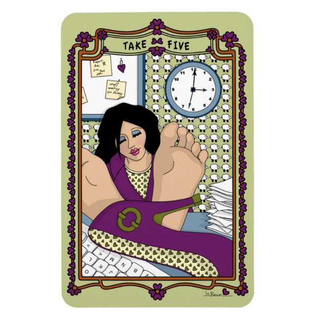 Íman Tomar Frigorífico Cinco_A_4x6 (Vertical)