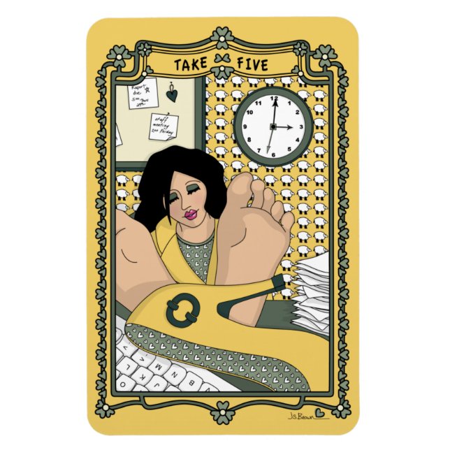 Íman Tomar Frigorífico Cinco_C_4x6 (Vertical)