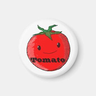 Íman Tomate De Cartoon Bonito Com Texto