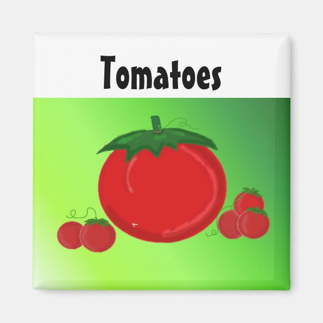 Íman Tomates vermelhos suculentos (Frente)
