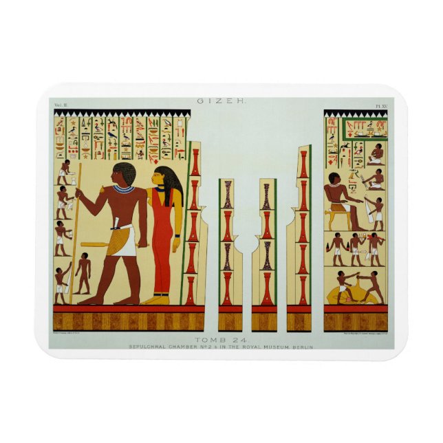 Íman Tomb 24, Seção Sepulchral nº 2, de Gizeh, Vol (Horizontal)