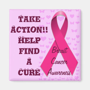 Íman Tome a ação, cancro da mama Awareness_