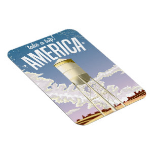 Íman Tome um poster de viagens Trip Retro California