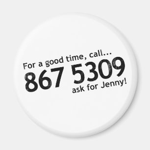 Íman Tommy 867 5309 Tutone