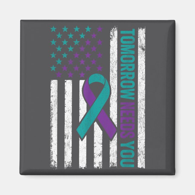 Íman Tomorrow Needs You Suicide Prevention Awareness Me (Frente)