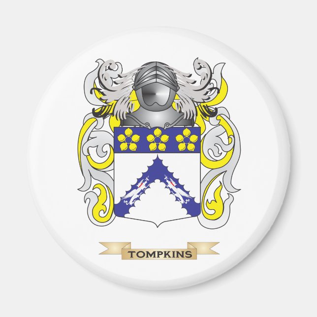 Íman Tompkins Family Crest (Casaco de Braços) (Frente)