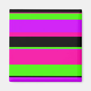 Íman Tonal Rosa Quente e Roxo Strips Moderno Design