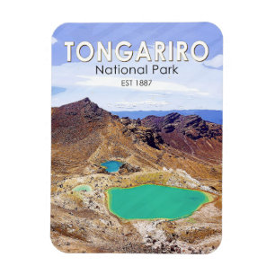 Íman Tongariro National Park Nova Zelândia Vintage