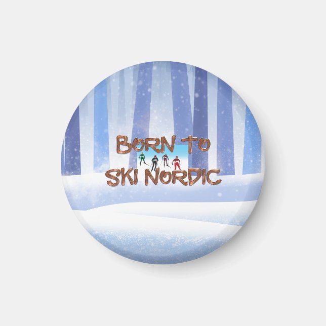 Íman TOP Born to Ski Nordic (Frente)