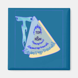 ÍMAN TOP_MODERN_BLUE_SO CUTE