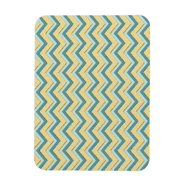 Íman Topaz Glitter Chevron Pattern (Vertical)