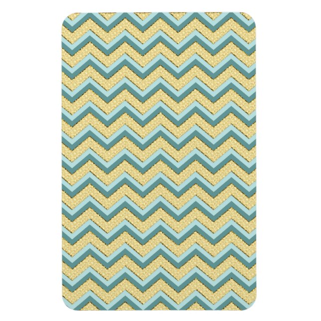Íman Topaz Glitter Chevron Pattern (Vertical)