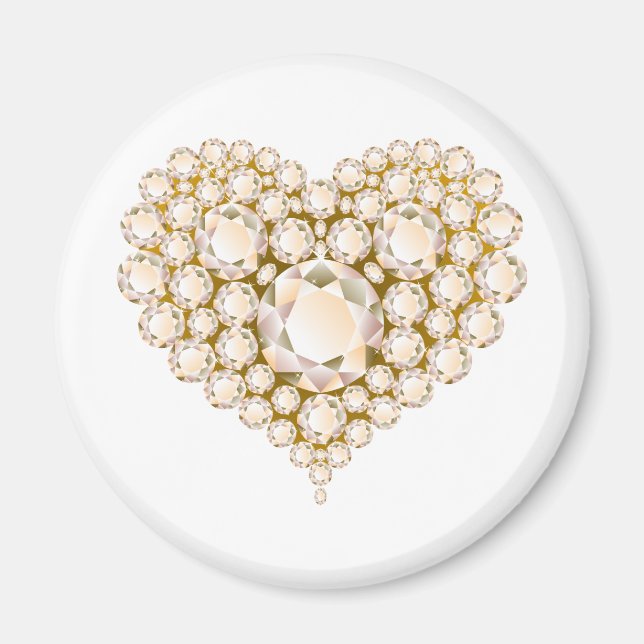 Íman Topaz Heart Gems (Frente)