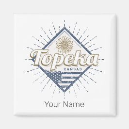 Íman Topeka City Kansas Estados Unidos Sunflower EUA