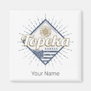 Íman Topeka City Kansas Estados Unidos Sunflower EUA