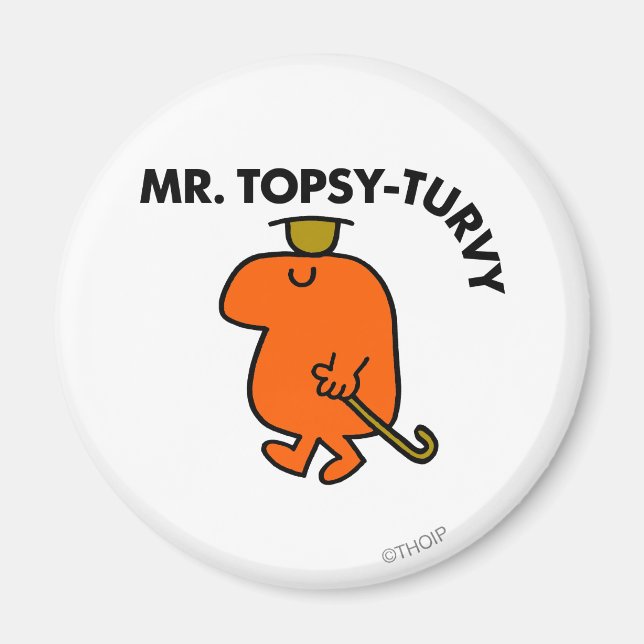 Íman Topsy-Turvy | Chapéu e Cana de Cima para Baixo (Frente)