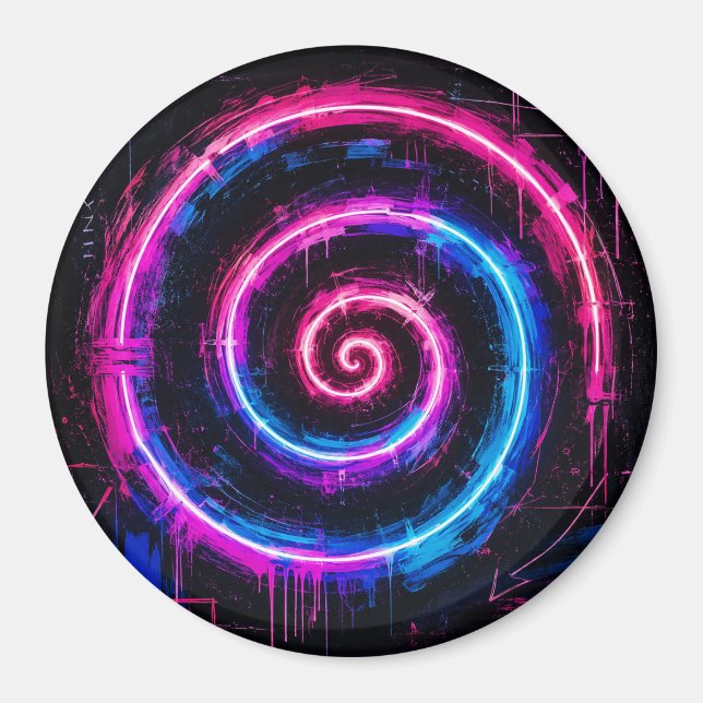 Íman Torção Néon Espiral (Frente)