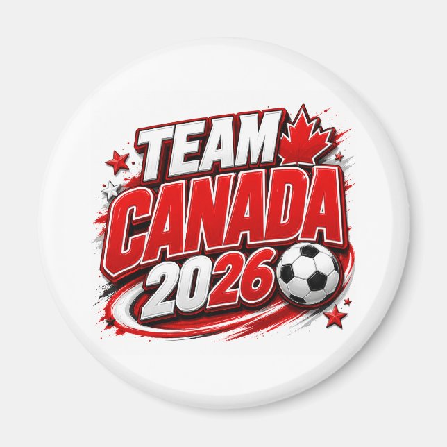Íman TORCIDA CANADÁ 2026 Fã de Futebol | Canadense  (Frente)