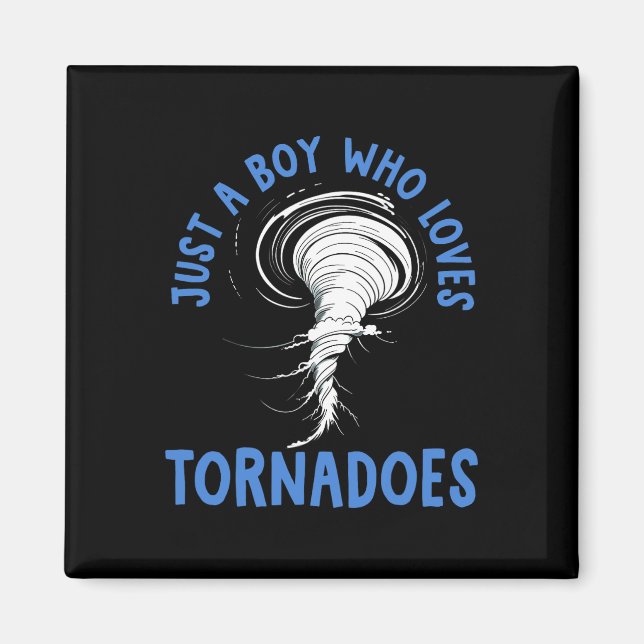 Íman Tornado Birthday Boy Storm Chaser Boys Kids Weathe (Frente)