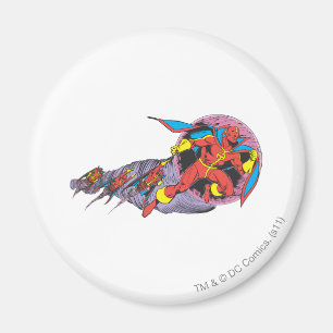 Íman Tornado Vermelho No Movimento Do Vento