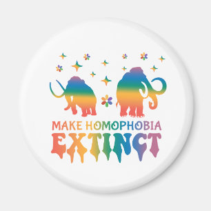Íman Tornar a homofobia extinta - Elefante arco-íris LG