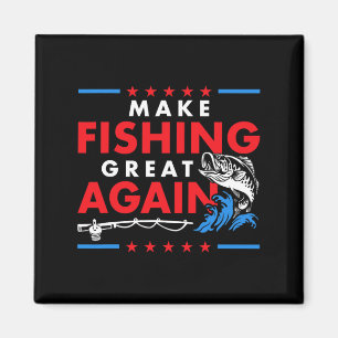 Íman Torne a Pesca Grande Novamente Funny Fisherman Fis