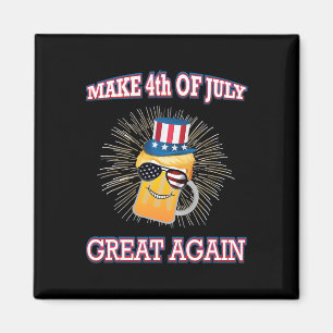Íman Torne o 4 de Julho Grande Novamente Trump Tio Sam