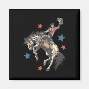 Íman Torne o cowboy ocidental americano novamente retrô