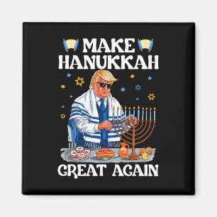 Íman Torne o Hanukkah Grande Novamente Trump Judaico Fe