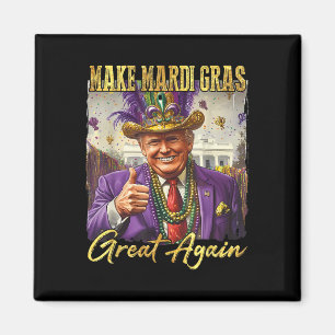 Íman Torne o Mardi Gras Grande Novamente Divertido Trum