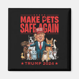 Íman Torne os Animais Seguros Novamente Trump Mega 2024