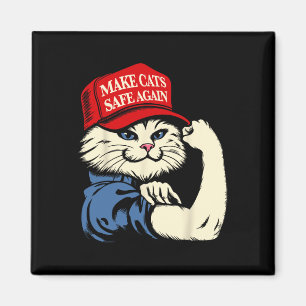 Íman Torne Os Gatos Seguros De Chapéu Vermelho Para Tru
