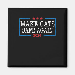 Íman Torne Os Gatos Seguros Mais Uma Vez Camisa Engraça