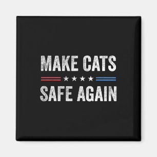 Íman Torne Os Gatos Seguros Novamente Engraçados Eleiçã