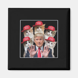 Íman Torne os Gatos Seguros Novamente Trump 2024 Chapéu