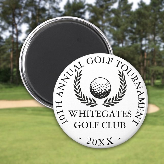 Íman Torneio de Golfe com Taco Personalizado  (Custom Golf Club Tournament Magnet)