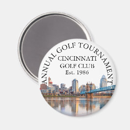 Íman Torneio do Cincinnati Skyline Golf Club Personaliz