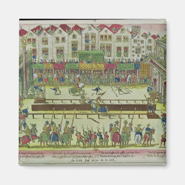 Íman Torneio durante o qual Henri II (Frente)