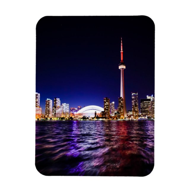 Íman Toronto, Canada Night Skyline (Vertical)